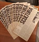 Lotto di 17 copie della rivista Scultura - Notiziario edito dalla Galleria Stendhal