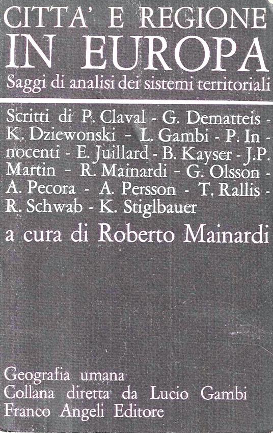 Città e regioni in Europa - Roberto Mainardi - copertina