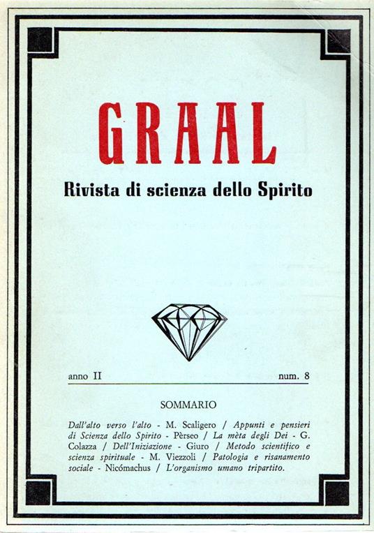 Graal : Rivista di scienza dello Spirito - copertina