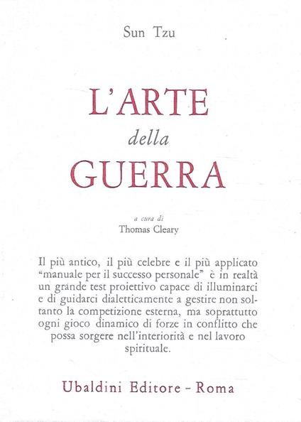 L' arte della guerra - Tzu Sun - copertina