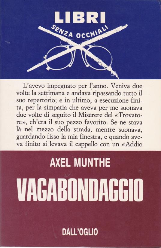Vagabondaggio - Axel Munthe - copertina