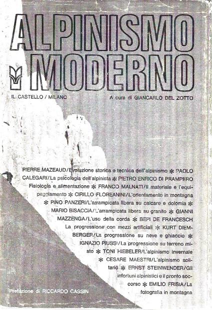 Alpinismo moderno - Giancarlo Del Zotto - copertina