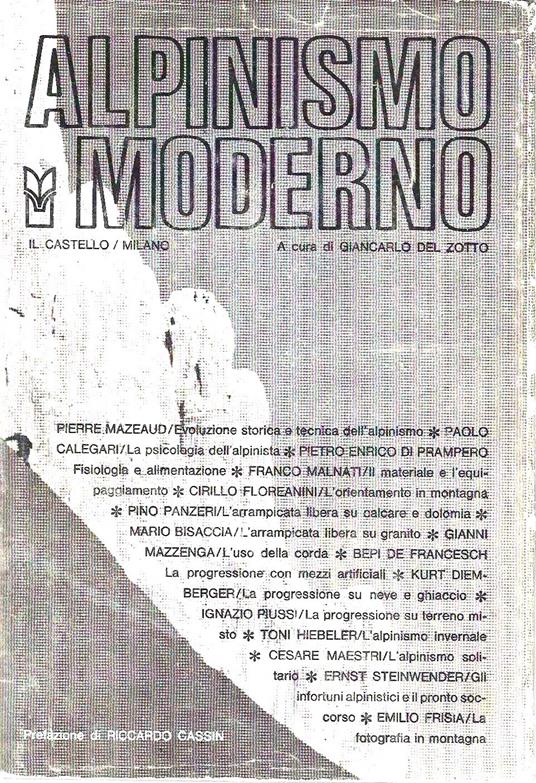 Alpinismo moderno - Giancarlo Del Zotto - copertina