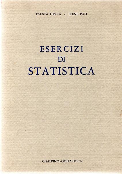 Esercizi di statistica - copertina