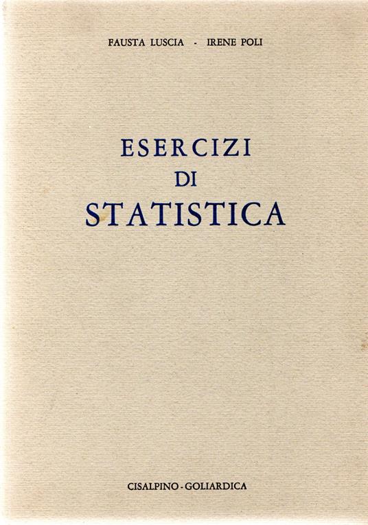 Esercizi di statistica - copertina