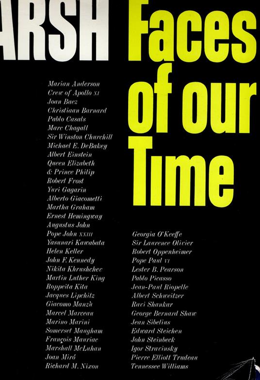 Faces of Our Time - Yousuf Karsh - copertina
