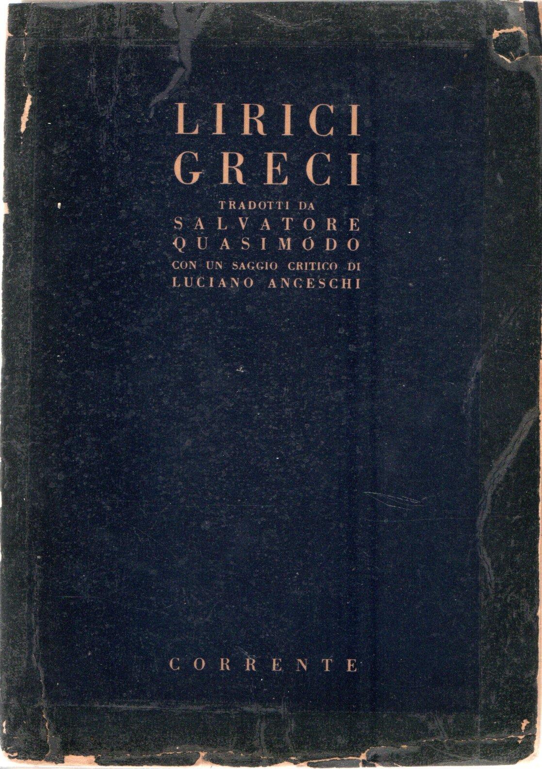 Prima Edizione Autografata! Lirici greci