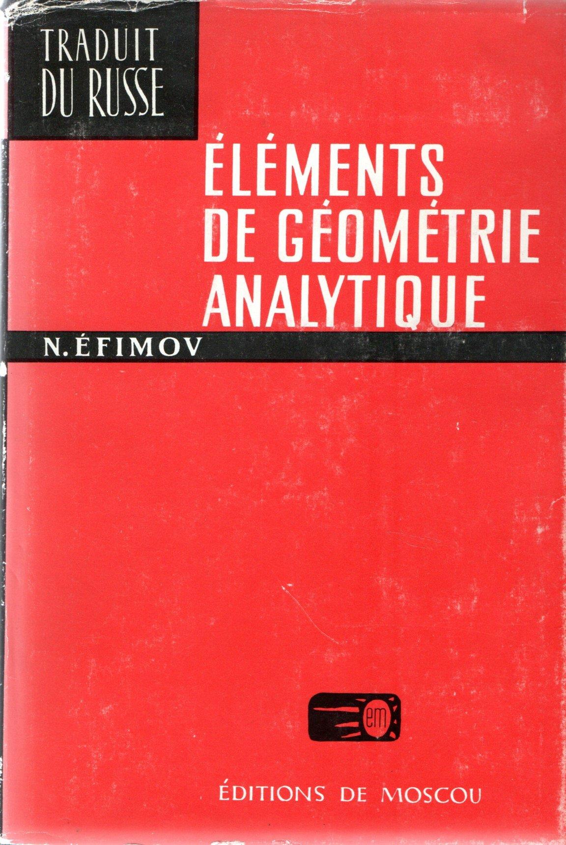 Elements de geometrie analytique