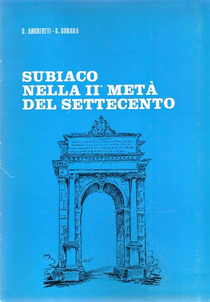 Subiaco nella seconda metà del Settecento - copertina