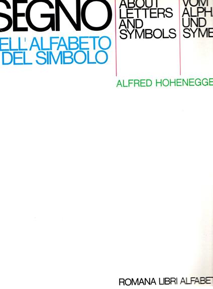 Forma e Segno dell'alfabeto e del simbolo - Alfred Hohenegger - copertina