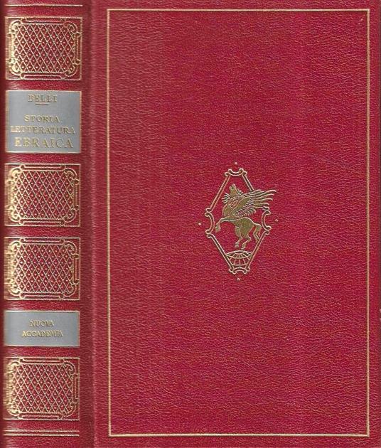 Storia della letteratura ebraica biblica e postbiblica - Antonio Belli - copertina