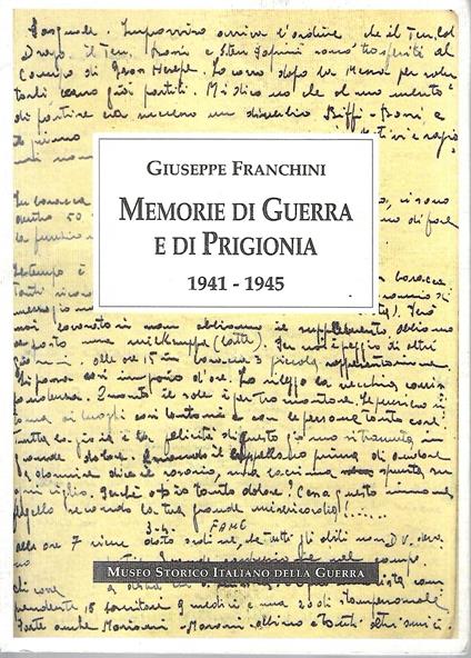 Memorie di guerra e di prigionia 1941 - 1945 - copertina