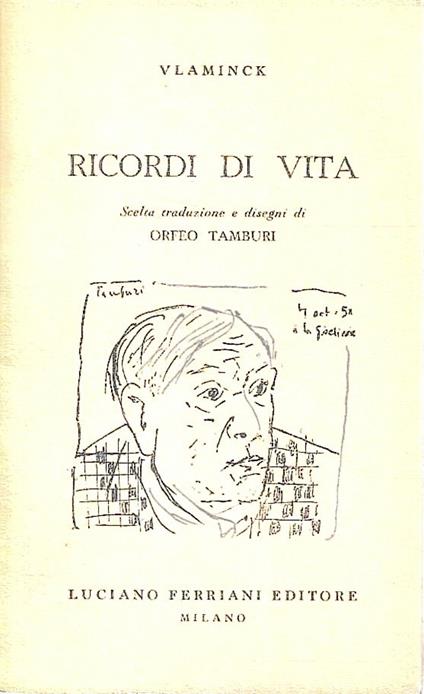 Ricordi di vita - Maurice Vlaminck - copertina