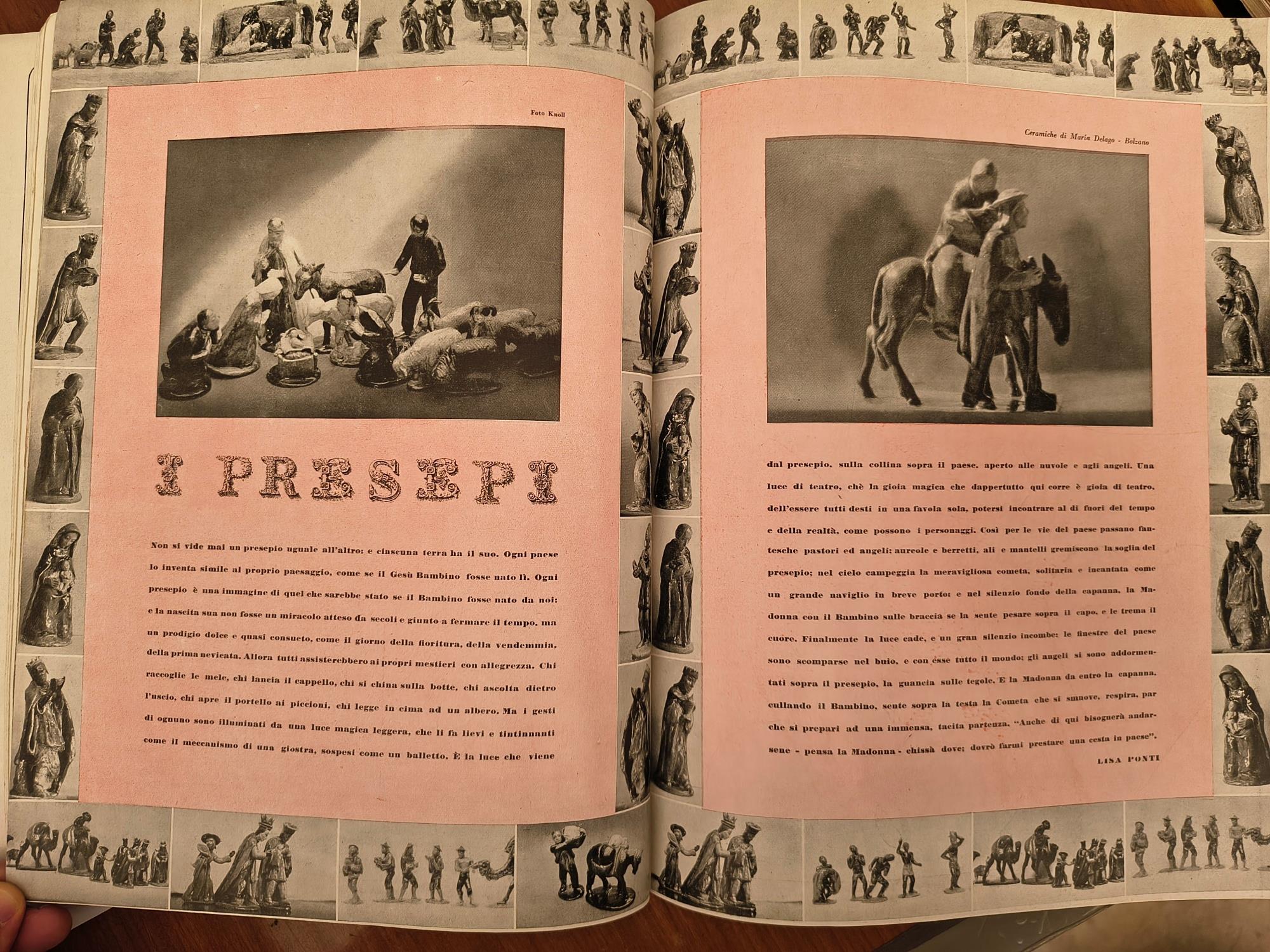 LO STILE NELLA CASA E ARREDAMENTO N 12 Dicembre 1941 (Copertina Vasi Richard Ginori di Gienlica)