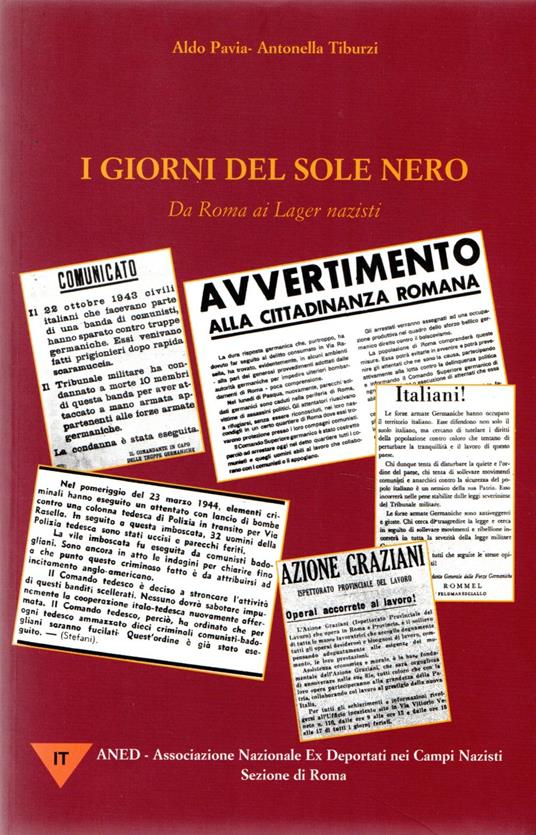 I giorni del sole nero : Da Roma ai Lager nazisti - copertina