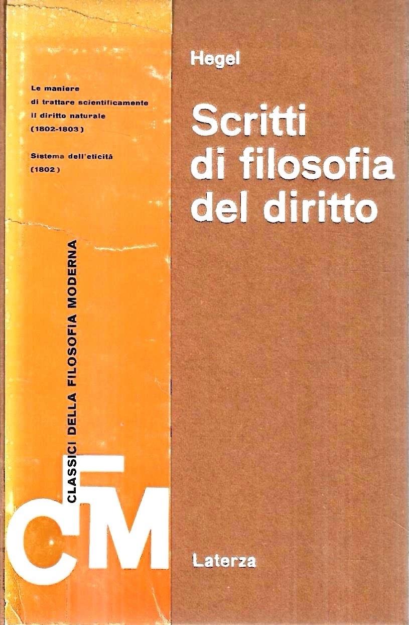 Scritti di filosofia del diritto (1802-1803)