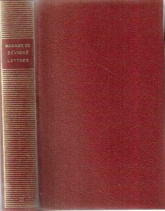 Lettres 1684-1696 - Madame de Sévigné - copertina