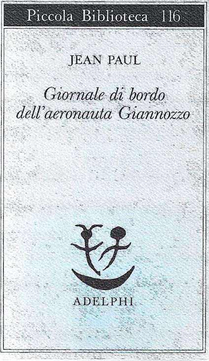 Giornale di bordo dell'aeronauta Giannozzo - Jean Paul - copertina