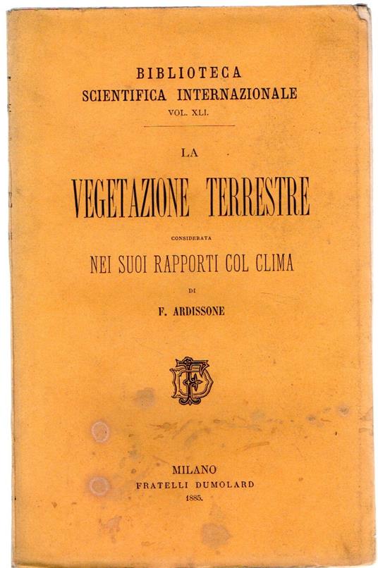 La Vegetazione Terrestre - copertina