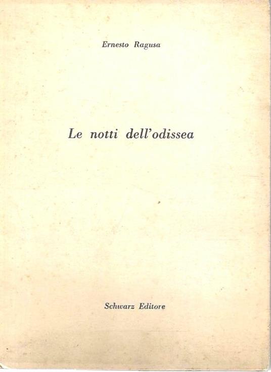 Le notti dell'Odissea - Ernesto Ragusa - copertina