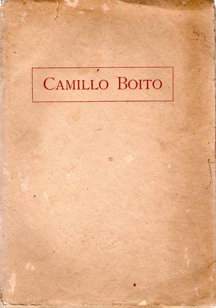 Camillo Boito - copertina