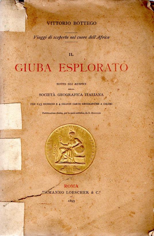 Il Giuba Esplorato - Vittorio Bottego - copertina