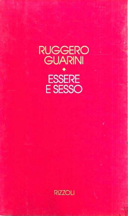 essere e sesso - Ruggero Guarini - copertina
