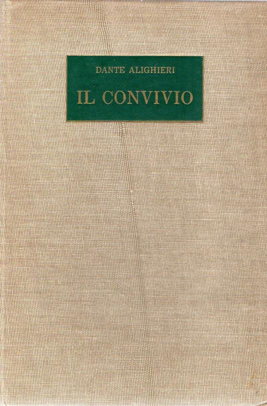 Il Convivio - Dante Alighieri - copertina