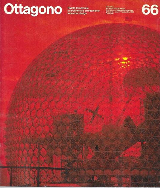 Ottagono - Rivista trimestrale di architettura, arredamento, industrial design. n. 66 / settembre 1982 - copertina
