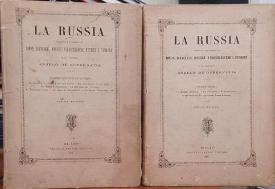 La Russia (2 vol.) - Angelo De Gubernatis - copertina
