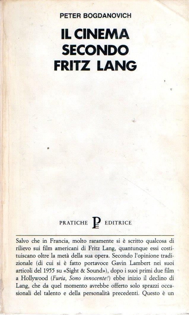 Il cinema secondo Fritz Lang