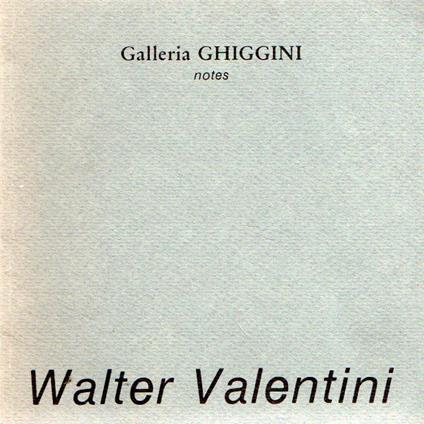 Walter Valentini - copertina