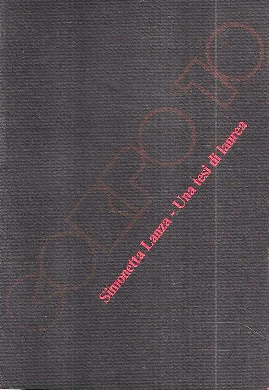 Una tesi di laurea - copertina