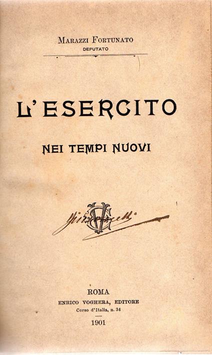 L' esercito nei tempi nuovi - copertina