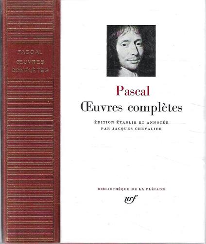 Oeuvres complètes - Blaise Pascal - copertina