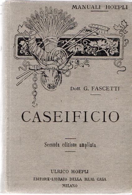 Manuali Hoepli : Caseificio - copertina