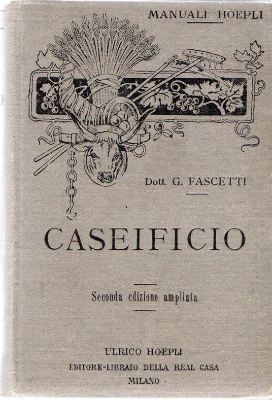 Manuali Hoepli : Caseificio - copertina