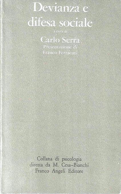 Devianza e difesa sociale - copertina