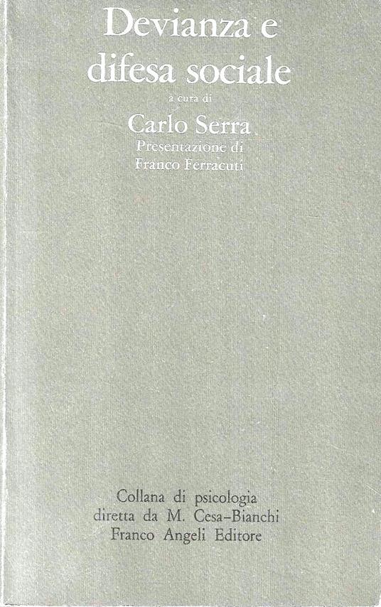 Devianza e difesa sociale - copertina