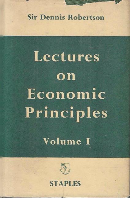 Lectures on Economic Principles. Volume I - copertina