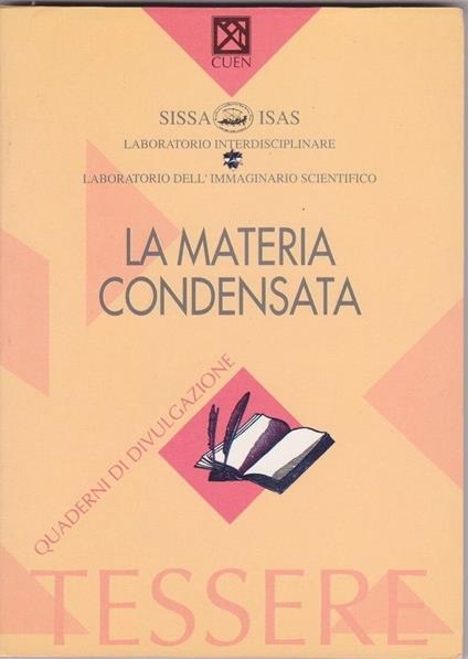La materia condensata - copertina
