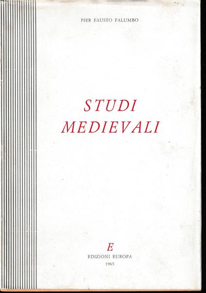 Studi medievali - copertina