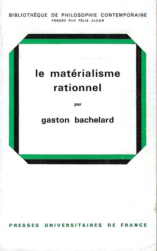 Le matérialisme rationnel - copertina
