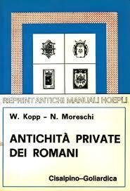Antichita private dei romani - copertina
