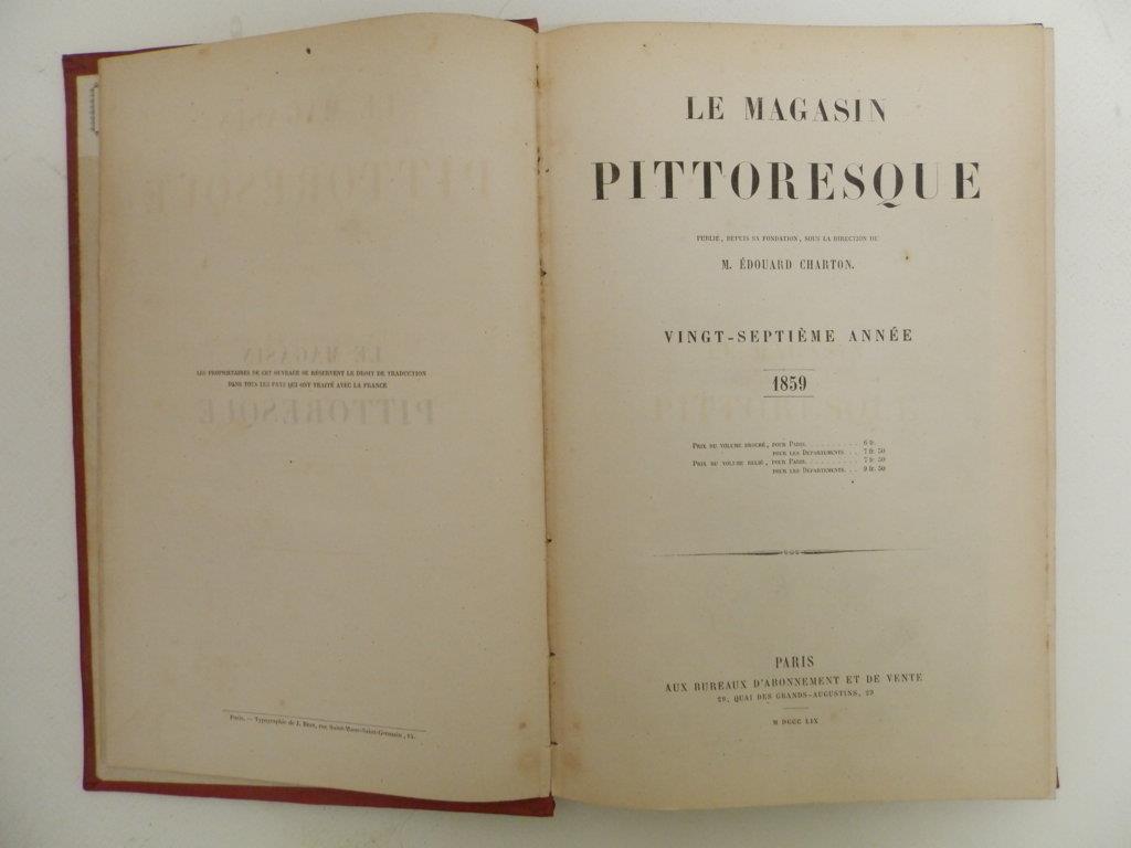 Le Magasin Pittoresque. Publié, depuis sa fondation, sous la direction de M. Edouard Charton. Vingt-Septième année