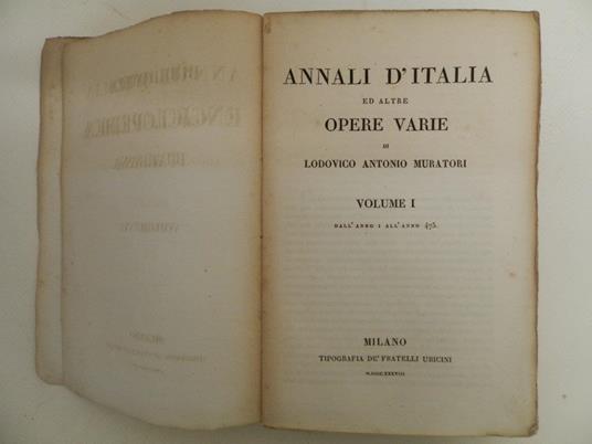 Annali d’Italia ed altre opere varie - Lodovico Antonio Muratori - 3