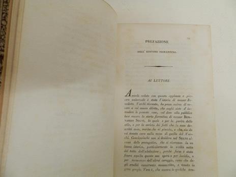 Storie fiorentine di Messer Bernardo Segni gentiluomo fiorentino dall’anno MDXXVII, al MDLV colla vita di Niccolò Capponi descritta dal medesimo Segni suo nipote - Bernardo Segni - 4