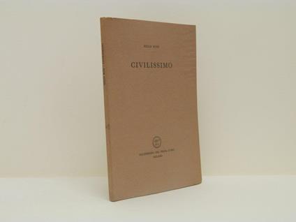 Civilissimo - Nelo Risi - copertina