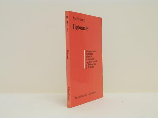 Il giornale - Mario Lenzi - copertina