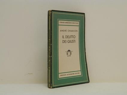 Il delitto dei giusti - André Chamson - copertina